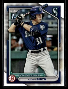 Aidan Smith - 2024 1st Bowman Prospects Paper Base #BP-45 Seattle Mariners - Picture 1 of 2