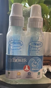 Dr. Browns Natural Flow 0m+ (2) Babyflaschen 8oz & (2) Babyflaschen 4oz (4 Total) - Bild 1 von 3