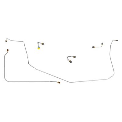 Chevrolet Chevy Corvette 1967 manual disco línea de freno delantero juego de 5 piezas inoxidable Foto 1 de 4