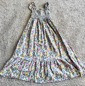 Cat And Jack - MaxiDress Multicolore Floreale Svolazzante Manica - Foto 1 di 1