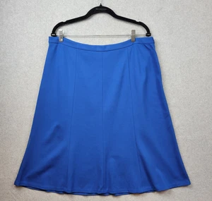 Falda Talbots Mujer Talla 16 Azul Cobalto Real Línea A Tulipán Elastizada Nueva Carrera - Imagen 1 de 14