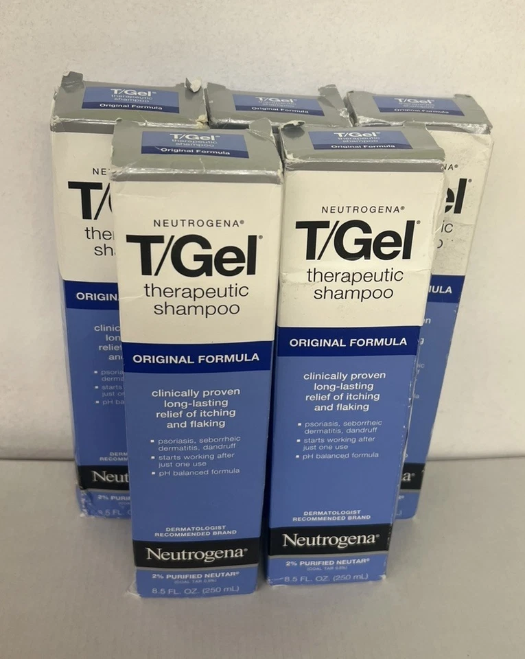 READ 5 x Neutrogena T/Gel Therapeutic Tar Shampoo Dandruff 8.5 Oz - Image 1 of 1