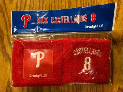 2025 NICK CASTELLANOS SGA Wristbands Philadelphia Phillies 4/19/25 BradyPlus - Image 1 of 2