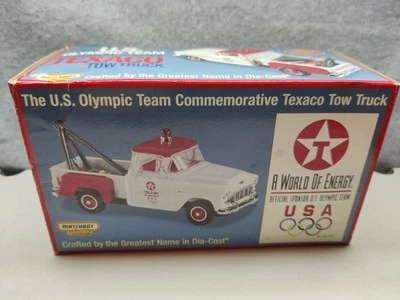 VTG 1998 Matchbox '55 Chevy 3100 Texaco Tow Truck US OLYMPIC COMMERATIVE - Rare! - Image 1 of 4