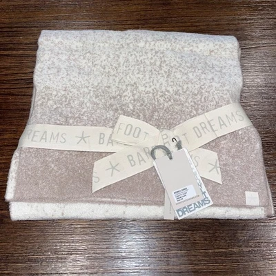 NWT Barefoot Dreams Confetti Scarf CozyChicLite Knit Cream-Taupe BDWCL20852 - Image 1 of 4