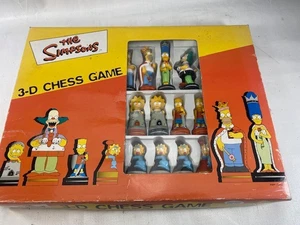 SIMPSONS 3-D Chess Set Complete - Picture 1 of 13
