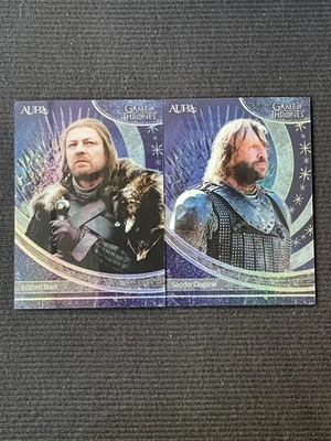 Eddard Stark Sandor Clegane 2025 Kakawow Aura Game of Thrones Blue /95 Lots - Image 1 of 2