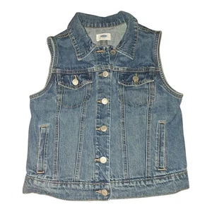 OLD NAVY Denim Vest 14 XL Regular Blue Jean Girls Casual - Picture 1 of 8