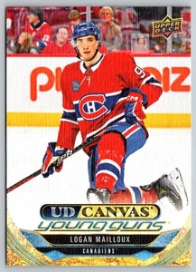 LOGAN MAILLOUX RC YOUNG GUNS 2024-25 UPPER DECK UD CANVAS 24-25 #C-92 89517 - Bild 1 von 2