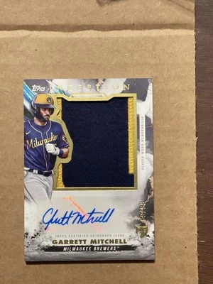 2023 Topps Inception GARRETT MITCHEL Jumbo Rookie Patch Auto /69 RC - Image 1 of 3