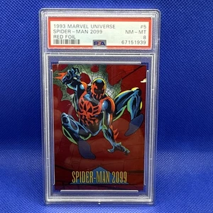 1993 SkyBox Marvel Universe Series 4 Spider-Man 2099 Red Foil Card #5 - Picture 1 of 2