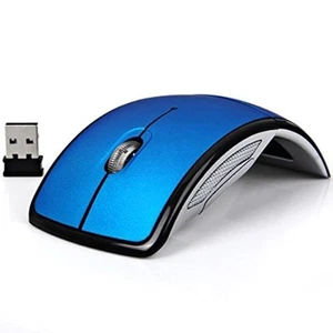 Foldable Wireless Mouse 2.4GHz for The PC Computer Mouse Foldable Folding Mic - Picture 1 of 7