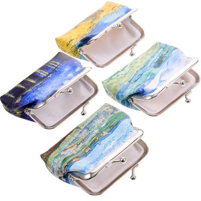  4 Pcs Piccolo Portamonete Portafoglio Borsa Portatile Di Cambiamento - Immagine 1 di 4