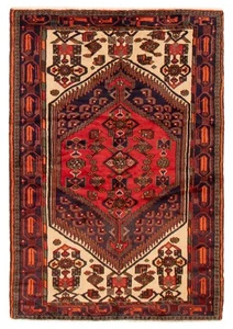 Vintage Hand-Knotted Area Rug 4'6" x 6'6" Traditional Wool Carpet - Picture 1 of 9