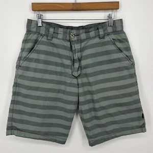 Oakley Reversible Shorts Men's Size 32 Gray Striped Chino Pockets Logo - Picture 1 of 16