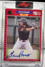 Olivia Pichardo 2023 Leaf Pro Set Autograph Auto #'d/254 1st Female D1 Baseball