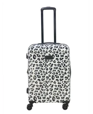 New Thalia Sodi Leopard Print 26'' Expandable Luggage Black Hardcase Spinner - Image 1 of 4