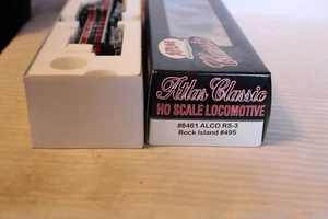 HO Scale Atlas, Alco RS-3 Diesel Locomotive, Rock Island, Black, #495 - 8461 - Picture 1 of 4