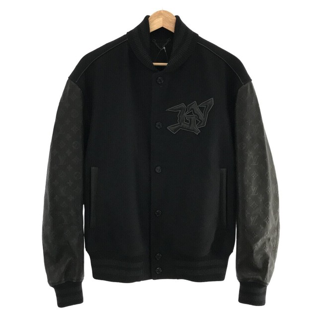 LV Monogram Embossed Leather And Wool Blouson