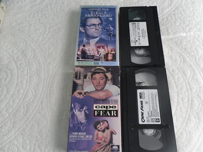 CAPE FEAR:R. MITCHUM & TO KILL A MOCKINGBIRD: BROCK PETERS VHS BOTH GREGORY PECK - Image 1 of 2