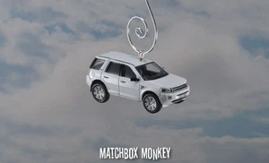 Fuji White Land Range Rover Freelander 2 Christmas Ornament 1/76 SUV Sport HSE - Picture 1 of 9