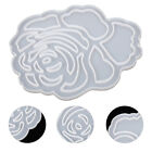 White Rose Mold Resin Flower Molds Coaster Silicone
