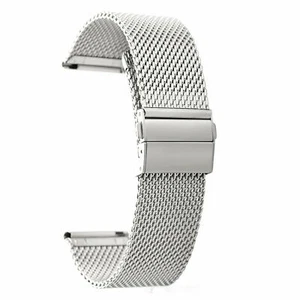 Correa de reloj de acero inoxidable de 18/20/22 mm pulsera de repuesto de metal EE. UU. - Imagen 1 de 7