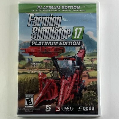 Farming Simulator 17: Platinum Edition (PC,Windows,2017)Brand New Factory Sealed - Image 1 of 2