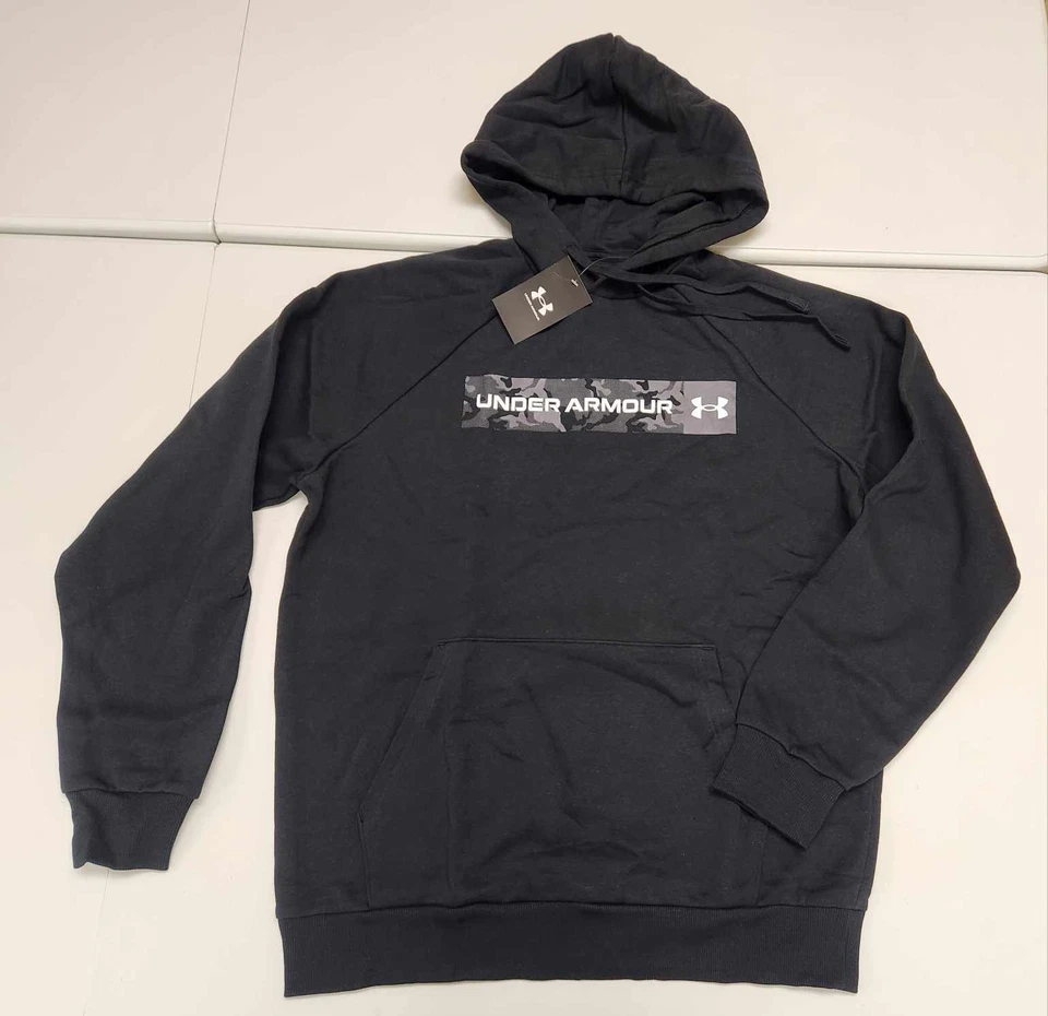 Under Armour Men's Rival Fleece Camo Chest Stripe Hoodie NWT 2023 - Image 1 of 1