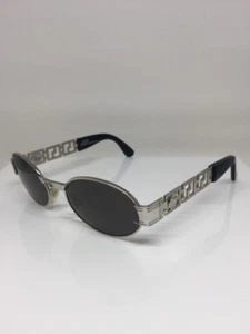 Rare Vintage Gianni Versace S 43 Sunglasses M. S43 Col. 26M Shiny Silver Italy - Picture 1 of 12