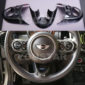 USA STOCK CARBON Effect Steering Wheel Trims for MINI Cooper JCW F55 F56 F57 F60