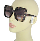 NANETTE Oversized Cat Eye Tortoise Shell Sunglasses Silver Bling Accent NN443-TS