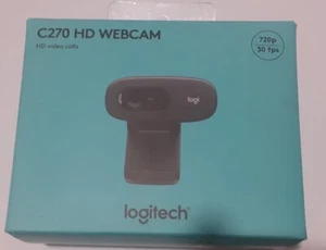 Original Logitech C270HD Video 720P Webcam Built-in Mic USB2.0 Computer & laptop - Zdjęcie 1 z 6