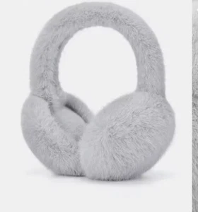 1x Grau Weicher Plüsch Winter Ohrenschützer Ohrwärmer Ohrschützer Ohrenwärmer - Bild 1 von 6