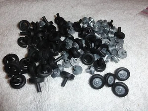 Lot NEW Tonkin Truck 50+ pieces 1/64-1/66 Rubber/plastic PVC Tires & Grey Wheels - Picture 1 of 4