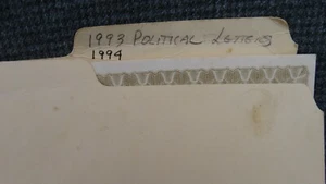 Folder of 1990's Political Ephemera From Texas Letters Certificates Photos - Picture 1 of 12