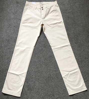Superb BNWT Pierre Cardin Airtouch Stretch Ivory Chino Jeans. 32W x 34L. (T2915) - Image 1 of 4
