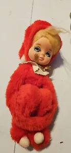 10" tall Rare Vintage Christmas felt elf kneehugger knee hugger Jestla decor - Picture 1 of 4