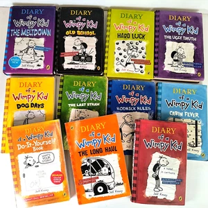 Diary of a Wimpy Kid Book Bundle by Jeff Kinney - Paperback And Hardback - Foto 1 di 7