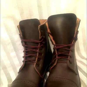 Women Brown Leather TuffRiders Size 8  - Picture 1 of 4