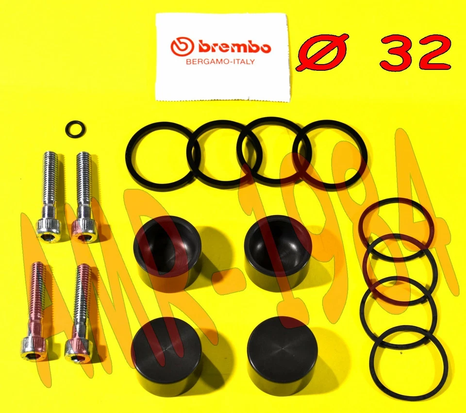 KIT GOMMINI  PINZA FRENO BREMBO ORIGINALE Ø 32 x 20 con 4 Pistoni  120279960 - Imagen 1 de 1