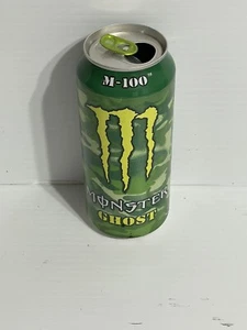 Monster Energy M-100 Ghost Top Open Rare Collector Can Visible Dent/Crease - Picture 1 of 1