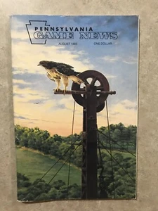 Pennsylvania Game News AGOSTO 1995 copertina di Mark Anderson oil derrick hawk - Foto 1 di 3