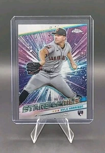 2024 Topps Series 2 Chrome Stars of MLB Kyle Harrison Rookie #CSMLB-53 Giants - Imagen 1 de 2