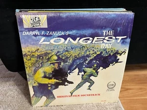 The Longest Day Original Soundtrack vinyl LP 20th Fox 1962 NM w/SHRINK Paul Anka - Picture 1 of 2