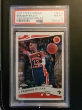 Brandon Miller 2022 Topps Chrome McDonald's All-American RC 2006 2K6-6 PSA NM-MT