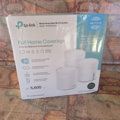 TP-Link W4500 Wi-Fi 6 Mesh Router System, Coverage up to  5,600 Sq. ft, 3 Pack - Image 1 of 3