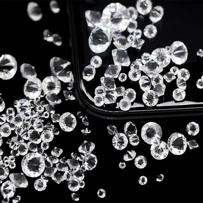 Mesa de boda confeti de diamantes de imitación de vidrio transparente dispersión 3 mm, 4 mm, 5 mm Foto 1 de 4