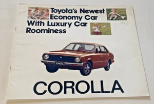 Brochure Publicitaire TOYOTA Corolla en Anglais - Aout 1974 ? - Bel Etat. - Imagen 1 de 7