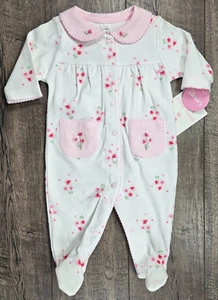 Baby Girl Clothes New Vintage Carter's 3 Month Pretty In Pink Footed Outfit - Picture 1 of 3
